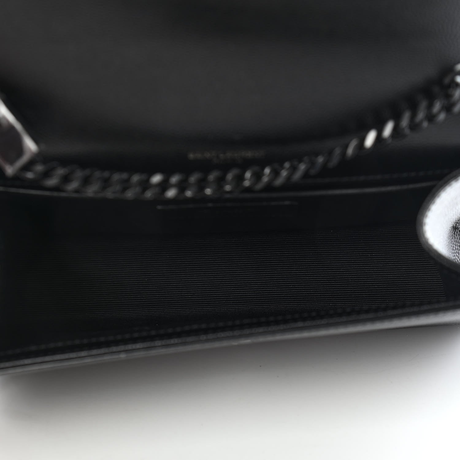 Saint Laurent Grain De Poudre Small Monogram Kate Satchel Black 5 of 10