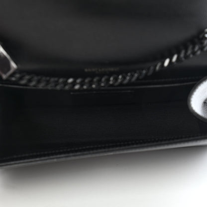 Saint Laurent Grain De Poudre Small Monogram Kate Satchel Black 5 of 10