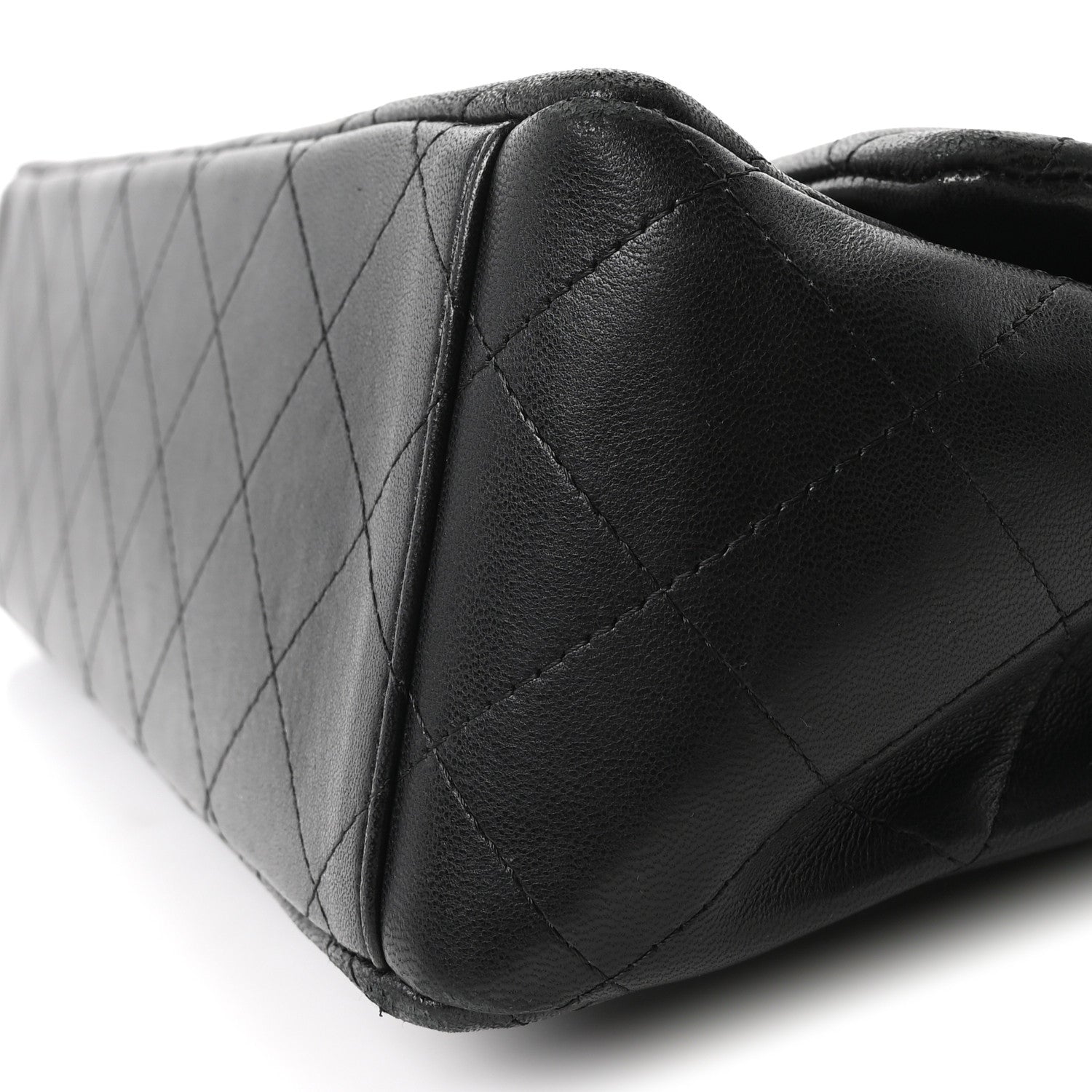 Chanel Lambskin Quilted Maxi Double Flap Black 10 of 11