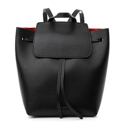 Mansur Gavriel Saffiano Backpack Black Flamma 1 of 11