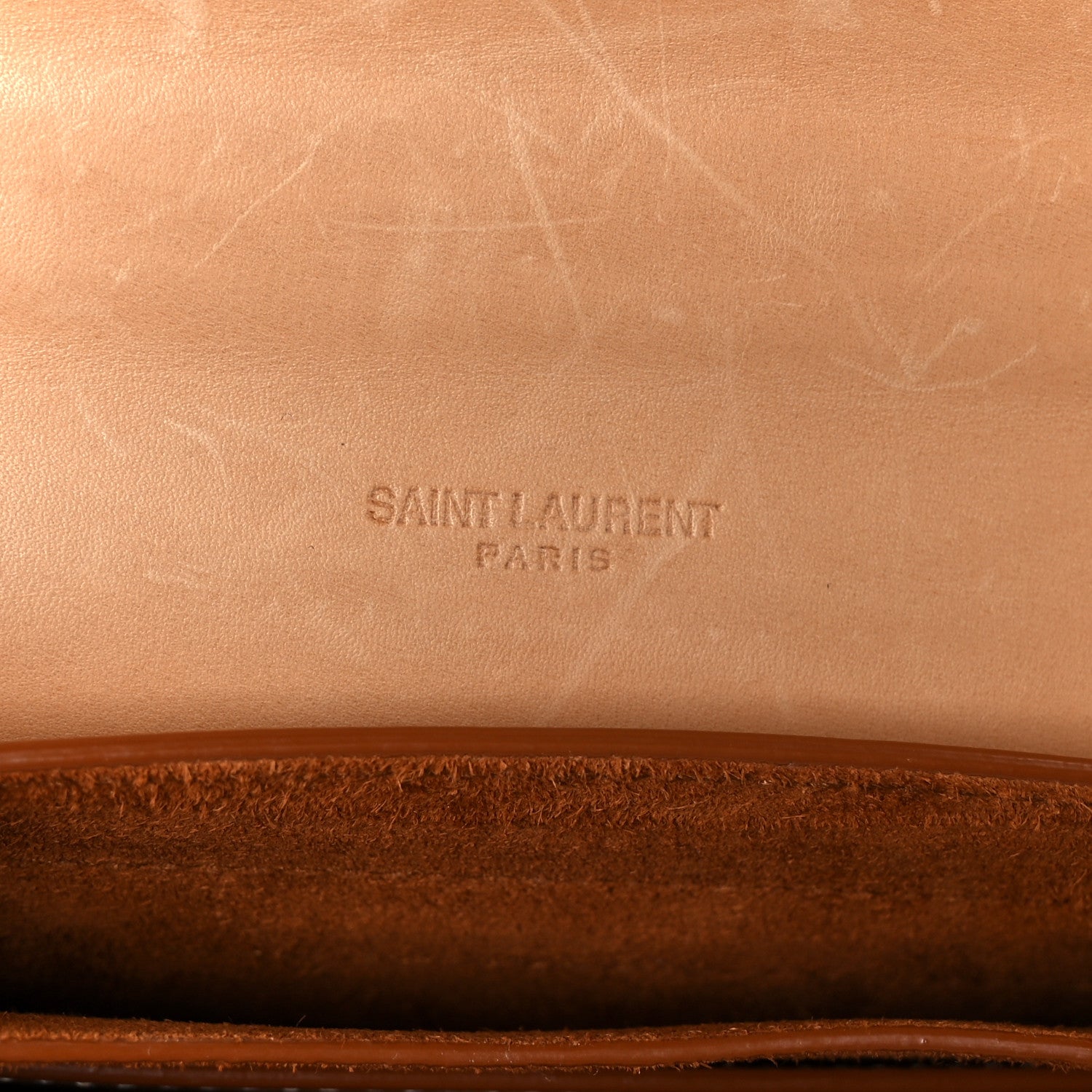 Saint Laurent Smooth Vintage Calfskin Small Kaia Satchel Brown Gold 6 of 11