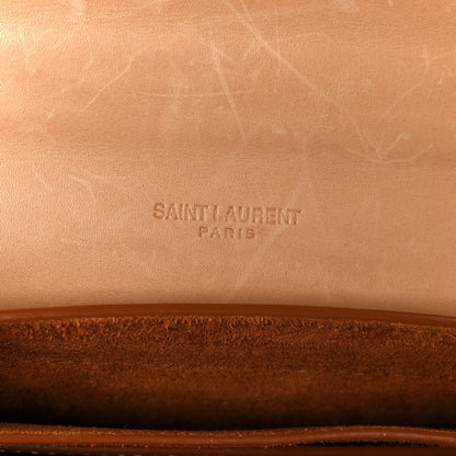 Saint Laurent Smooth Vintage Calfskin Small Kaia Satchel Brown Gold 6 of 11
