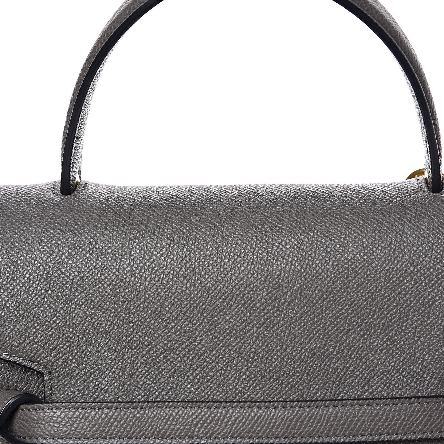 Grained Calfskin Micro Belt Bag Grey