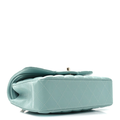 Chanel Caviar Quilted Small Double Flap Light Blue 4 of 10