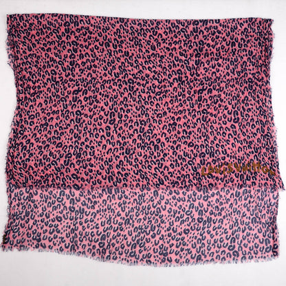 Louis Vuitton Cashmere Silk Leopard Stole Corail 3 of 6