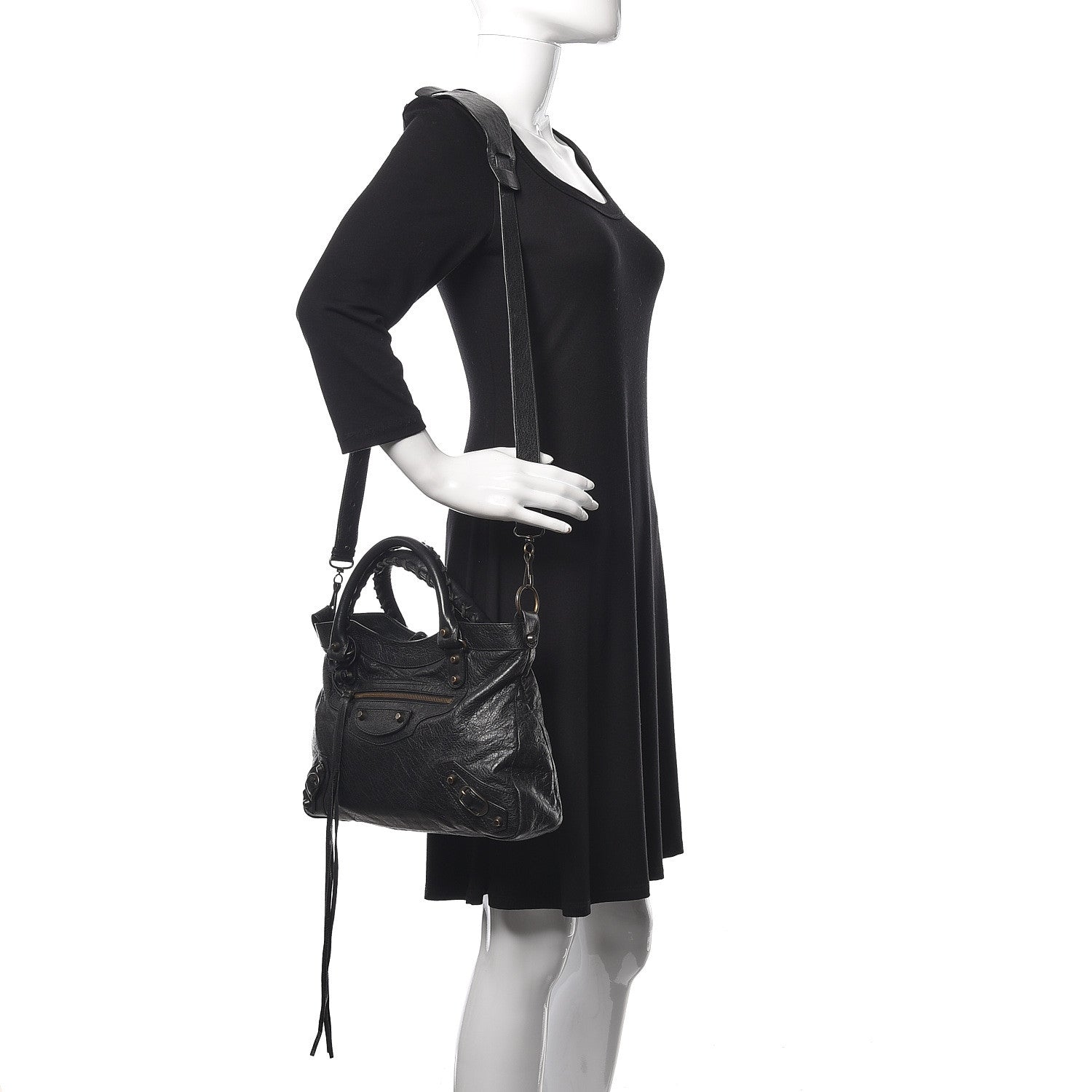 Balenciaga Agneau Classic Hardware Town Black 2 of 9