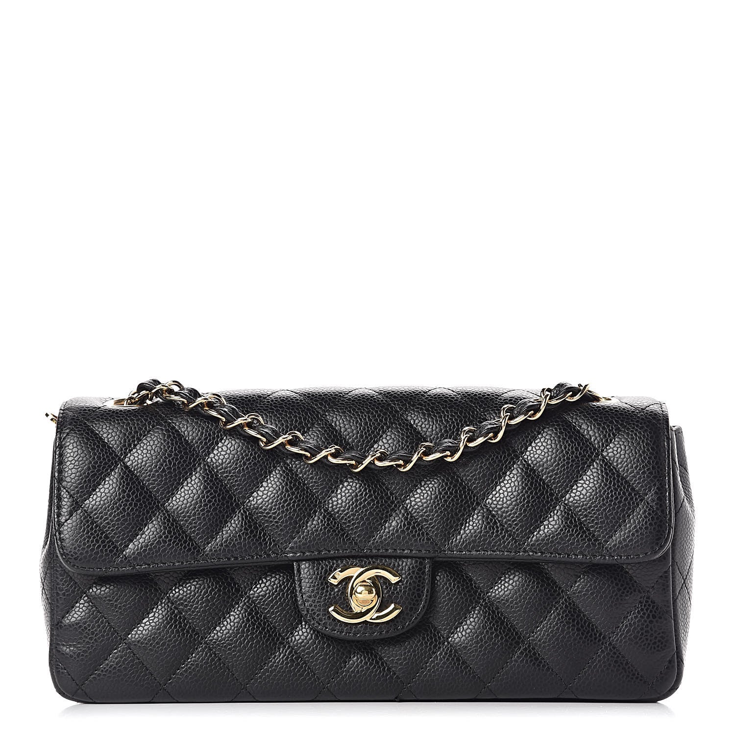Chanel Caviar Quilted East West Flap Black 1 of 11