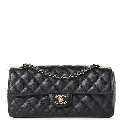 Chanel Caviar Quilted East West Flap Black 1 of 11