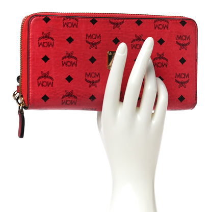 MCM Visetos Large Zip Around Wristlet Wallet 2 of 15