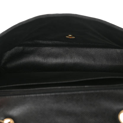 Chanel Caviar Quilted Jumbo Single Flap Black 5 of 10