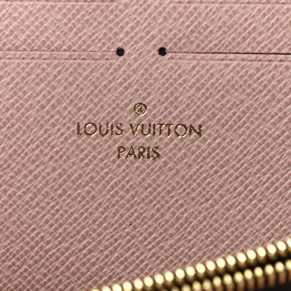 Louis Vuitton Damier Ebene Clemence Wallet Rose Ballerine 6 of 7
