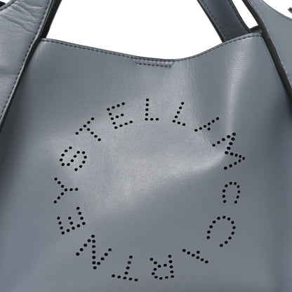 Stella McCartney Eco Alter Nappa Perforated Logo Crossbody Thunder 8 of 10