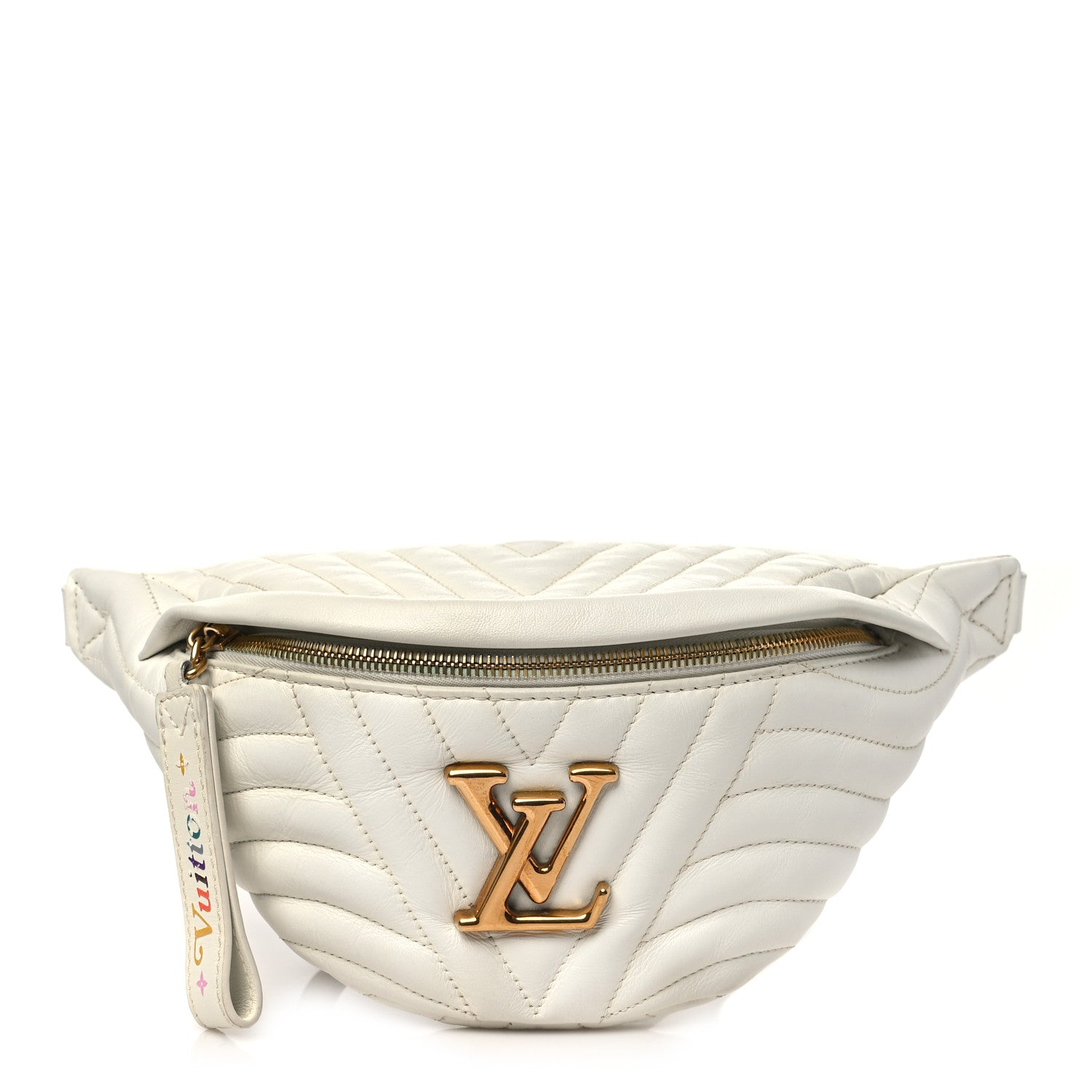 Louis Vuitton Calfskin Quilted New Wave Bumbag White 1 of 12
