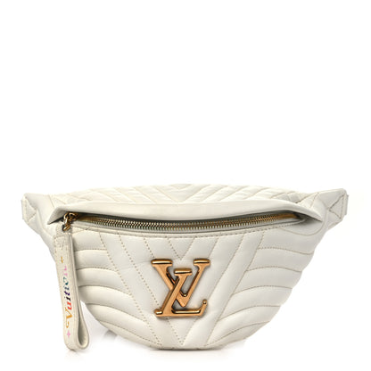 Louis Vuitton Calfskin Quilted New Wave Bumbag White 1 of 12