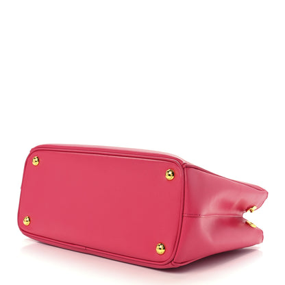Prada Saffiano Small Galleria Double Zip Tote Peonia 10 of 12
