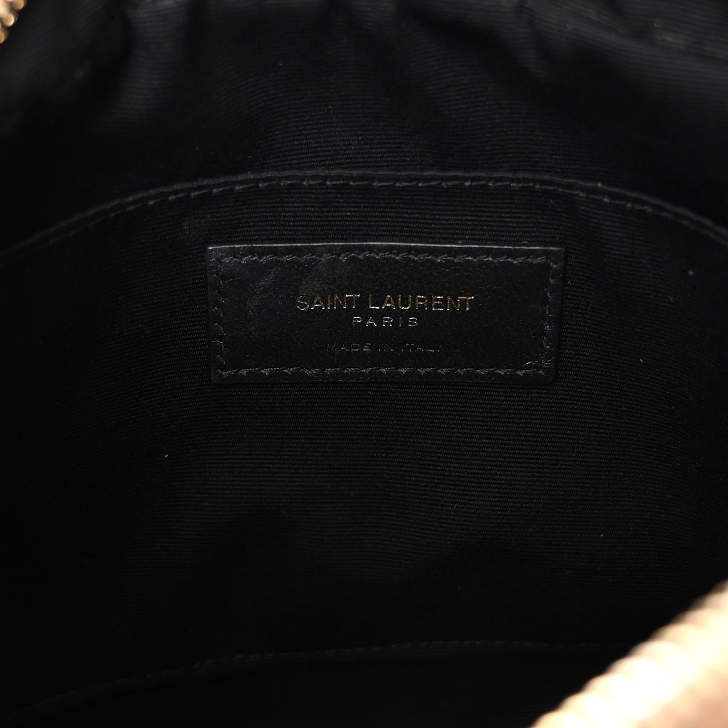 Saint Laurent Calfskin Matelasse Monogram Lou Camera Bag Dark Latte 6 of 12