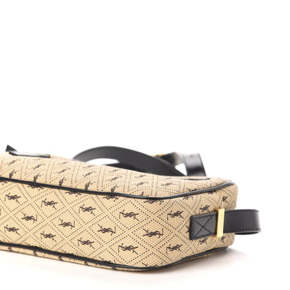 Saint Laurent Canvas Monogram All Over Camera Bag Beige 9 of 10