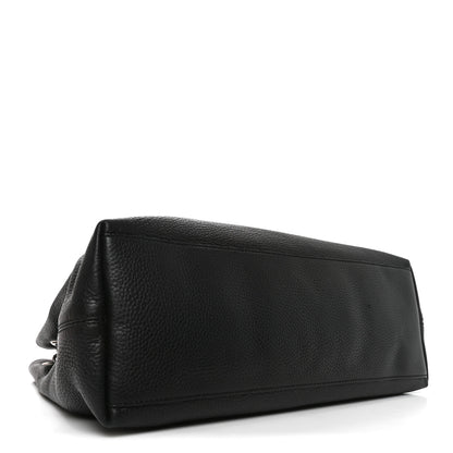 Gucci Pebbled Calfskin Studded Medium Soho Chain Shoulder Bag Black 4 of 10