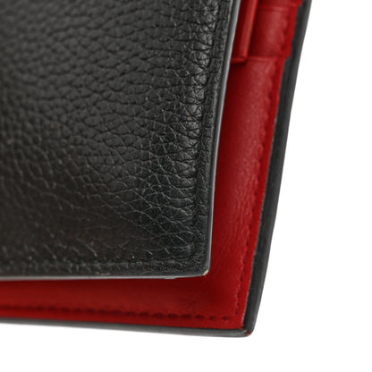 Prada Vitello Daino Small Bi-Fold Walle Black Fuoco 7 of 8