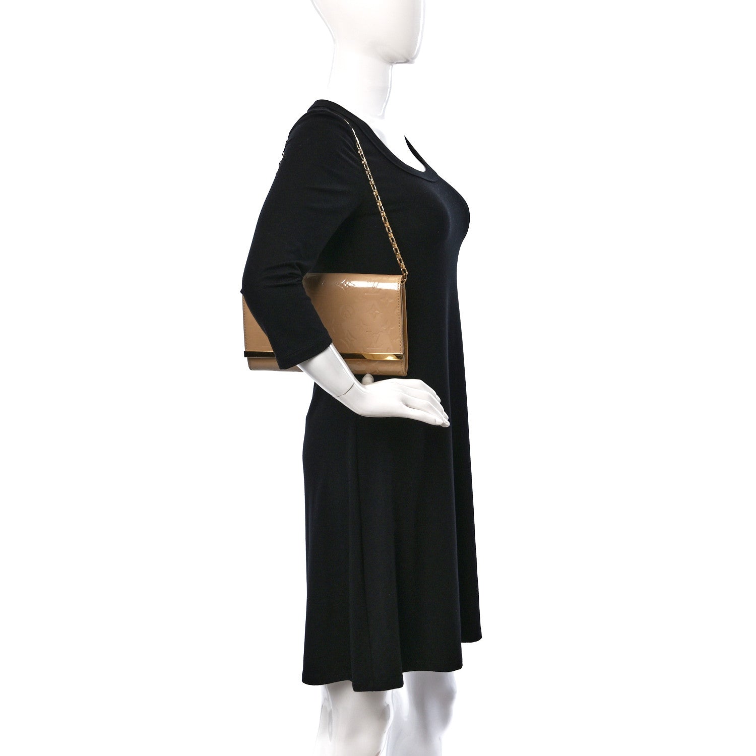 Louis Vuitton Vernis Ana Clutch Dune 2 of 10