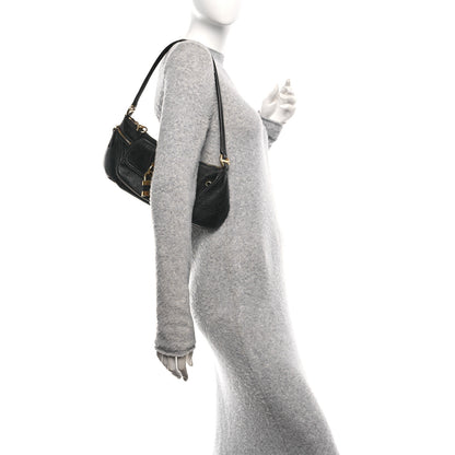 Chloe Grained Calfskin The 99 Shoulder Bag Black 2 of 9