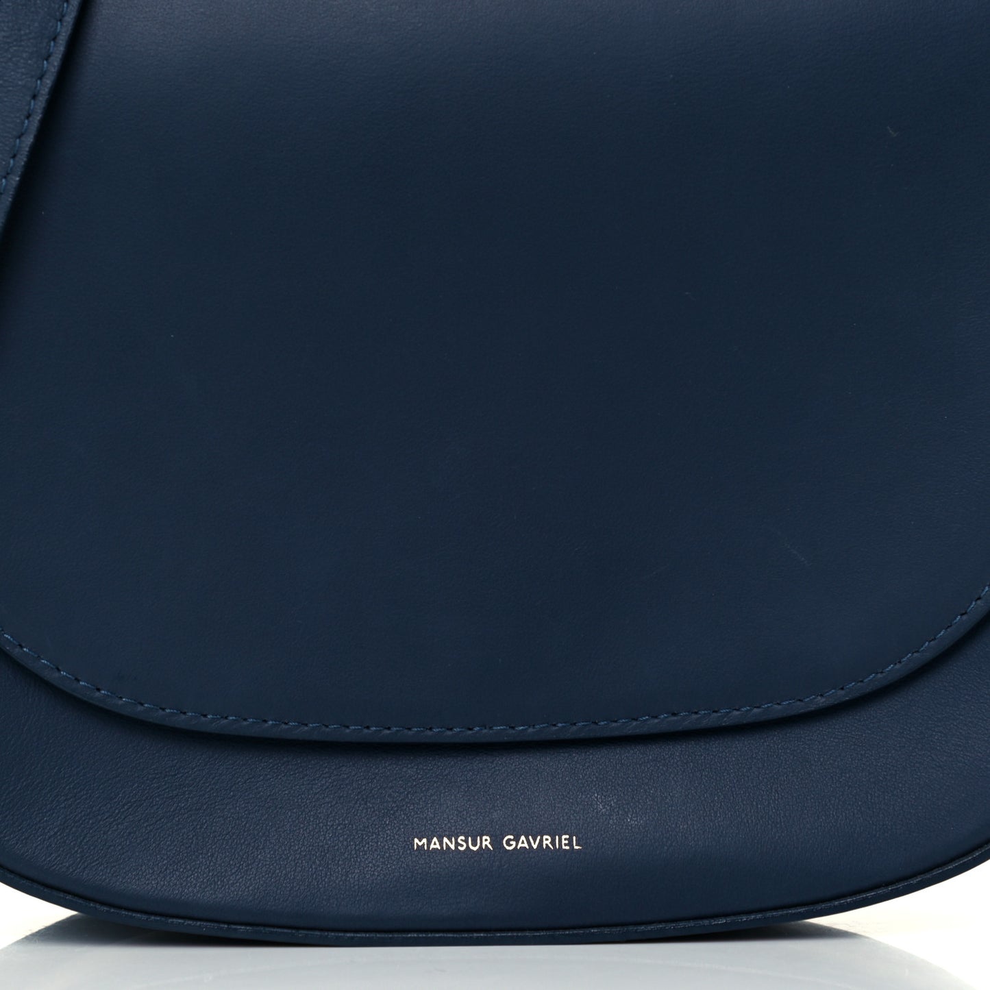 Calfskin Flap Crossbody Bag Blu