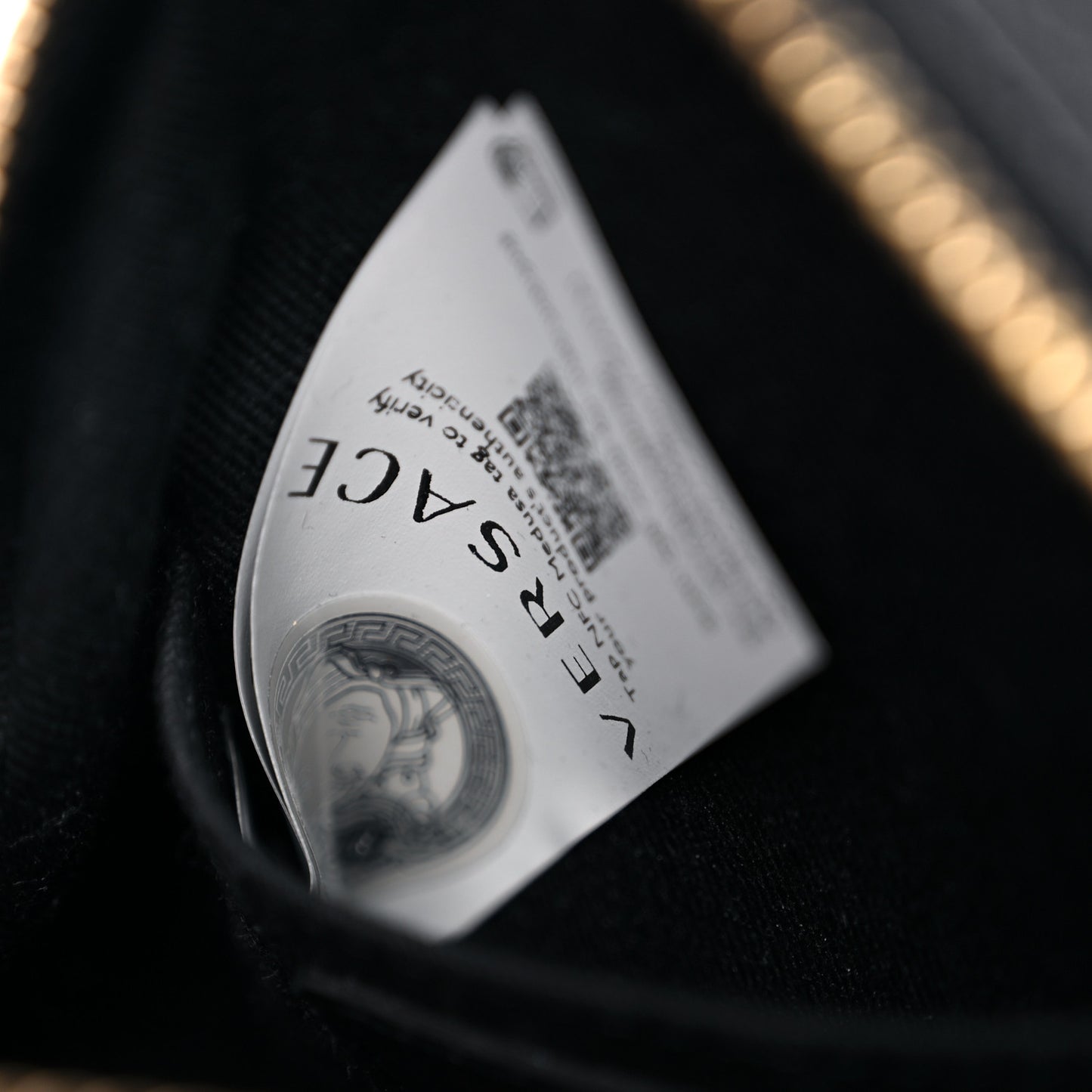 Calfskin La Medusa Round Camera Bag Black