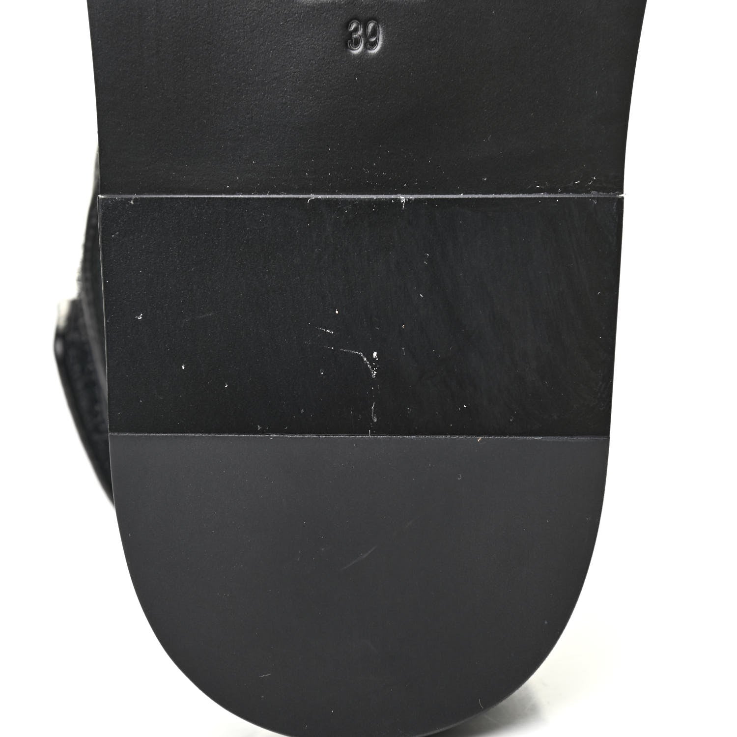 Chanel Grained Calfskin Velcro Dad Sandals 39 Black 8 of 8