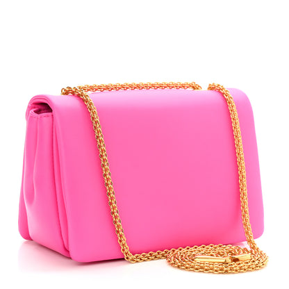 Valentino Garavani Nappa One Stud Chain Clutch Pink PP 3 of 10