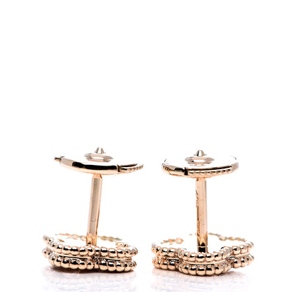 Van Cleef & Arpels 18K Rose Gold Sweet Alhambra Earrings 3 of 5