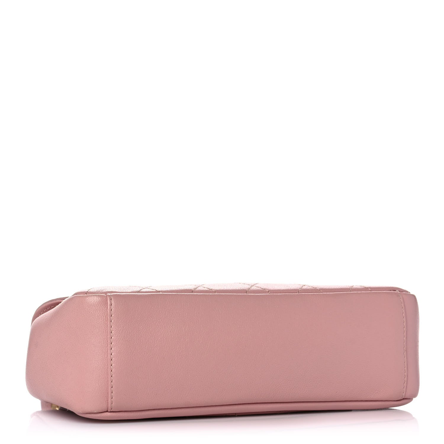 Chanel Lambskin Quilted Curved Flap Pink 4 of 11