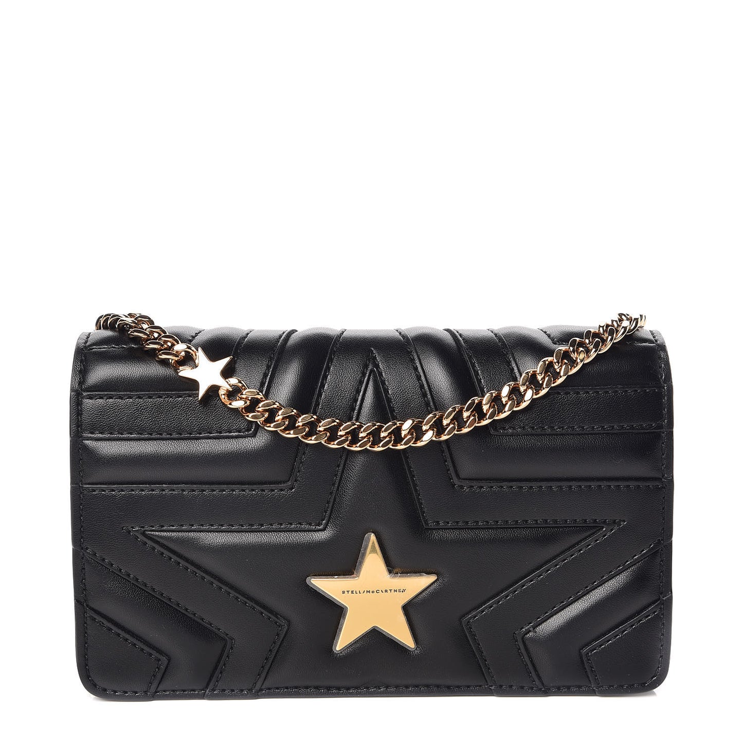 Alter Nappa Star Small Flap Shoulder Bag Black