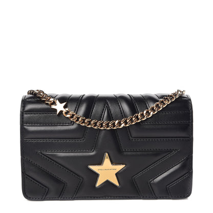 Stella McCartney Alter Nappa Star Small Flap Shoulder Bag Black 1 of 9