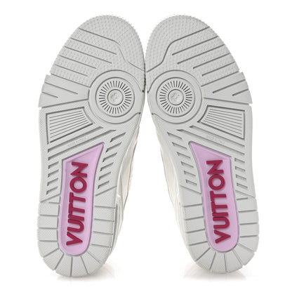 Louis Vuitton LV X TM Embossed Monogram Cherry Blossom LV Trainer Sneakers 37.5 White 6 of 10