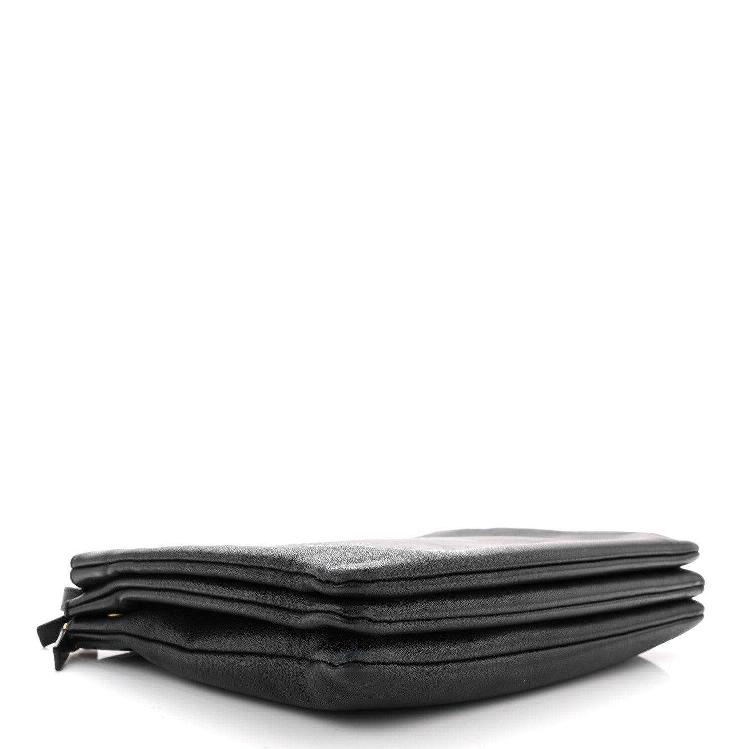 Celine Lambskin Large Trio Crossbody Bag Black 4 of 11