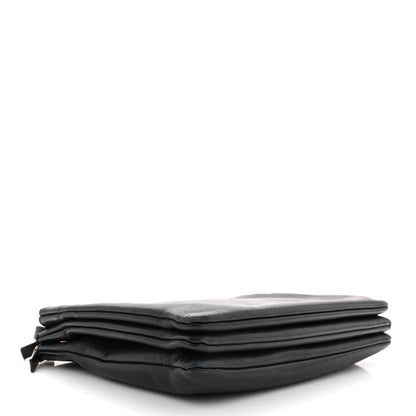 Celine Lambskin Large Trio Crossbody Bag Black 4 of 11