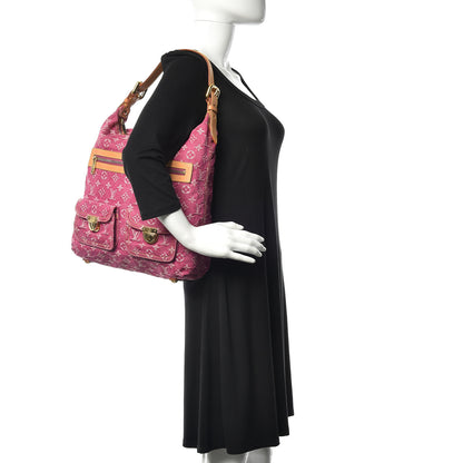 Louis Vuitton Denim Baggy GM Fuchsia 2 of 12