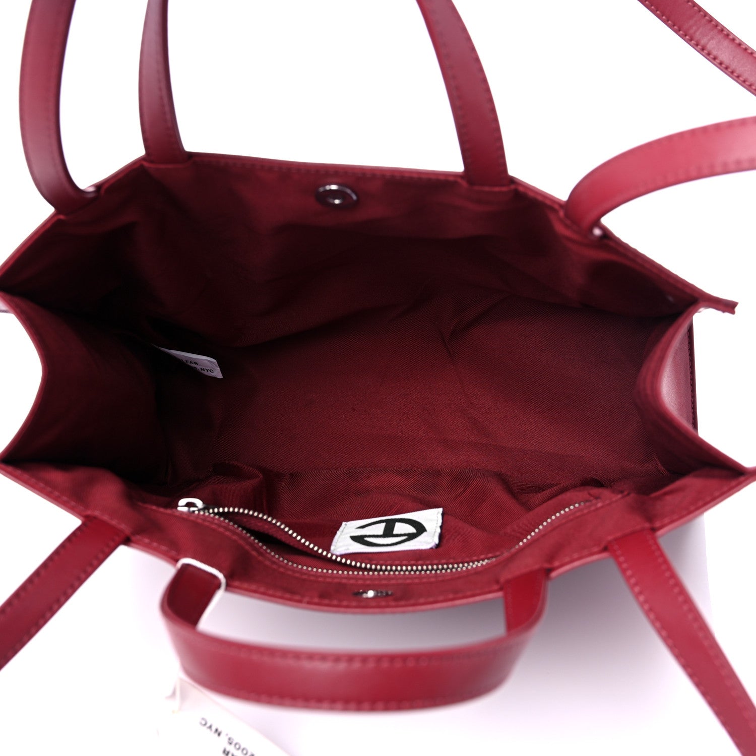 Telfar Vegan Leather Medium Shopping Bag Oxblood 5 of 10