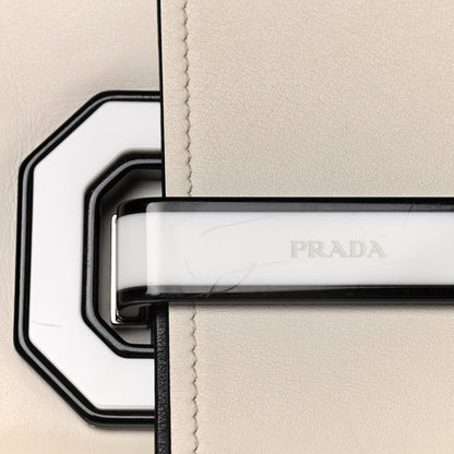 Prada City Calf Plex Ribbon Bag White 19 of 19