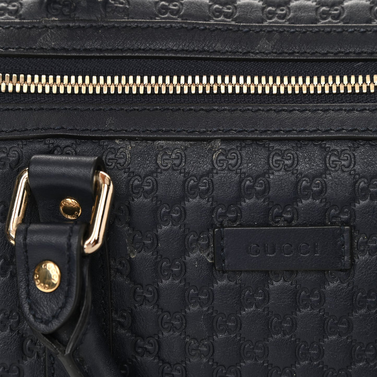 Microguccissima Medium Boston Navy