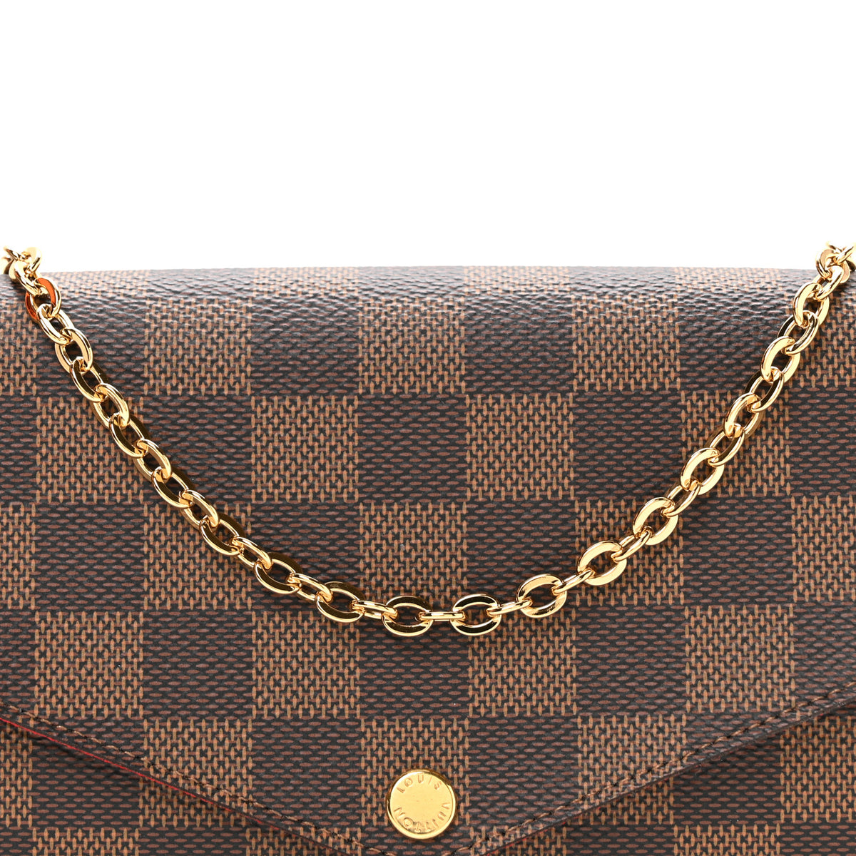 Damier Ebene Pochette Felicie Chain Wallet