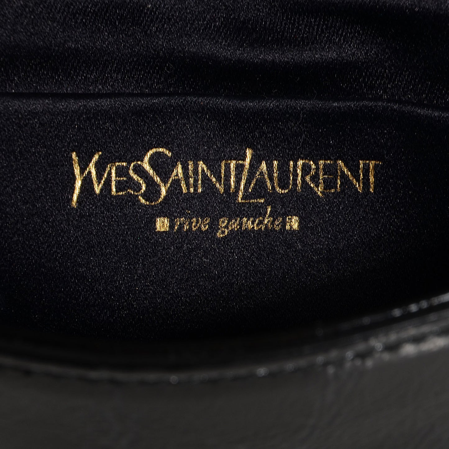 Textured Patent Monogram Small Belle De Jour Clutch Black