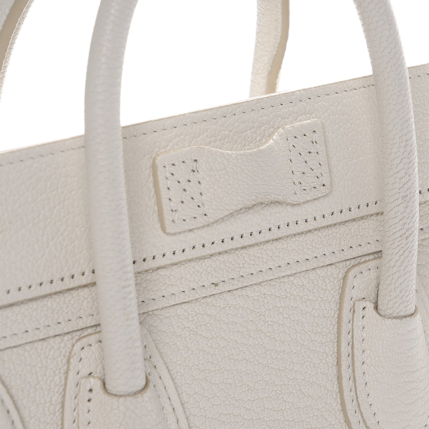 Goatskin Nano Luggage White