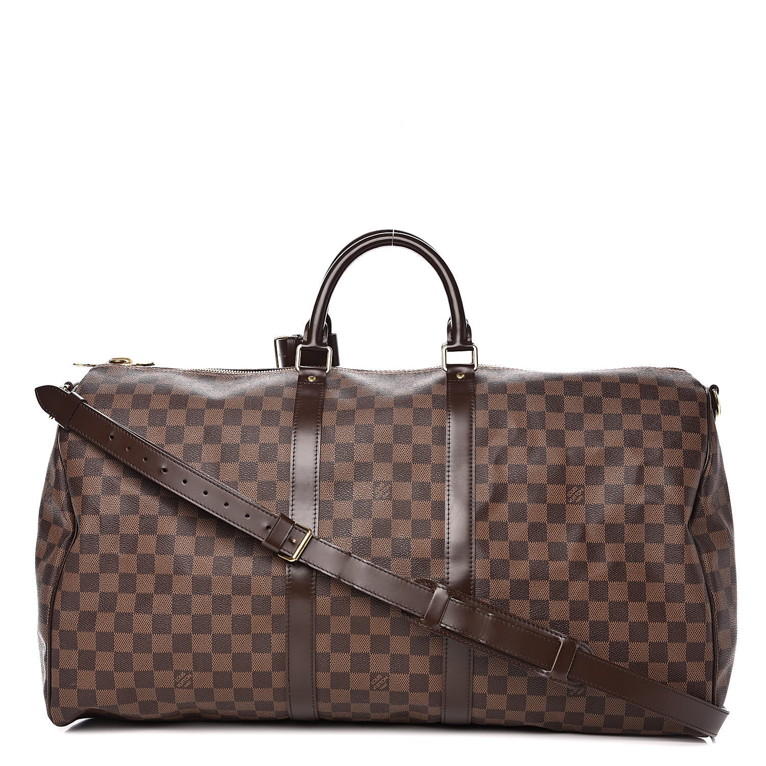 Louis Vuitton Damier Ebene Keepall Bandouliere 55 1 of 16