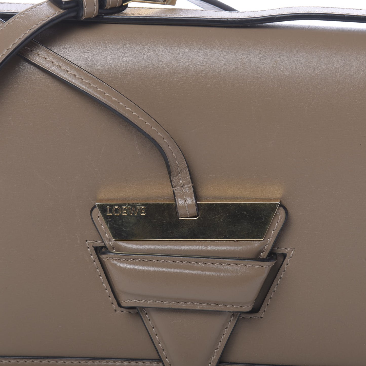 Calfskin Medium Barcelona Shoulder Bag Mink