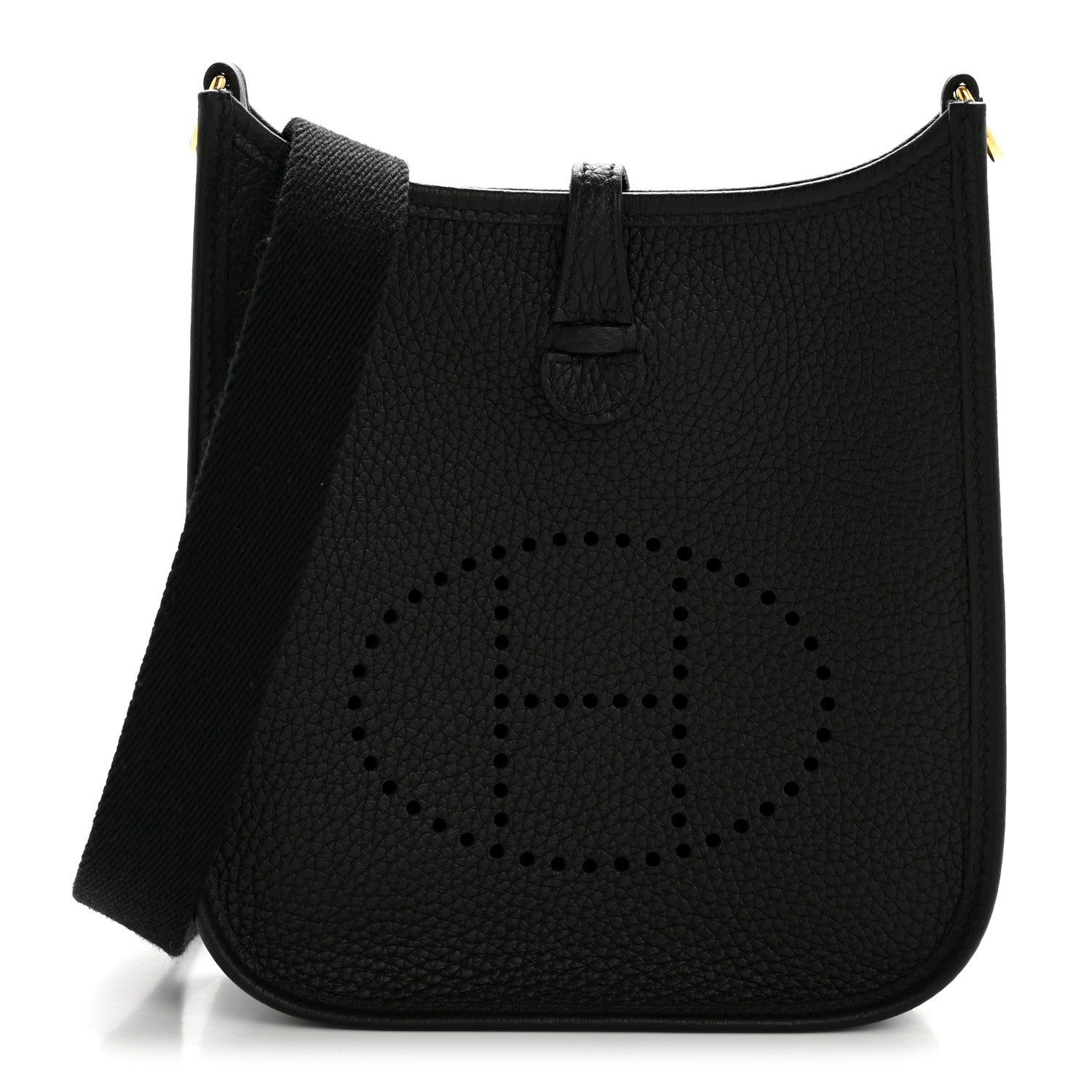 Hermes Taurillon Clemence Evelyne TPM Black 1 of 12