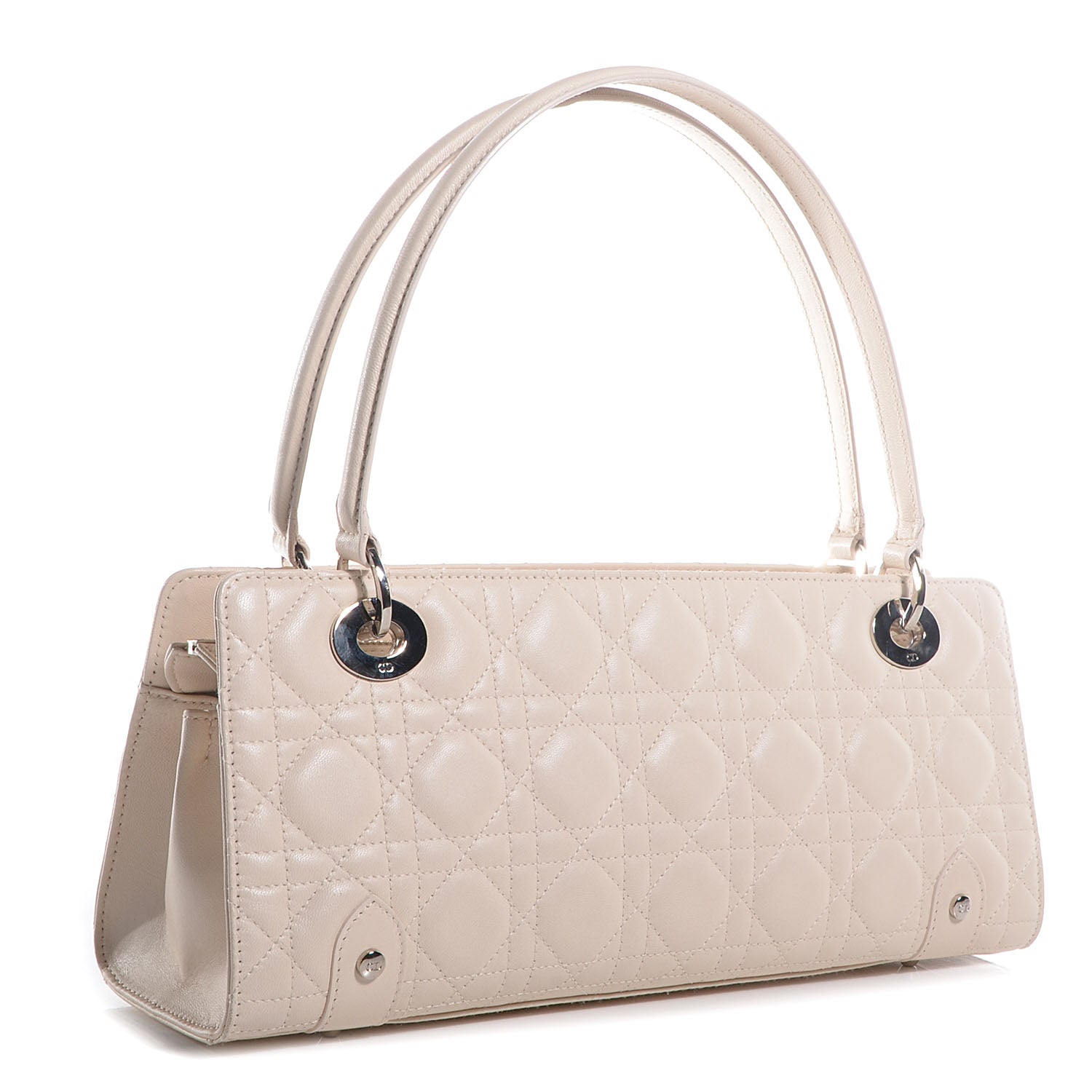 Christian Dior Lambskin Cannage Soft Lady Dior East West Beige 3 of 8