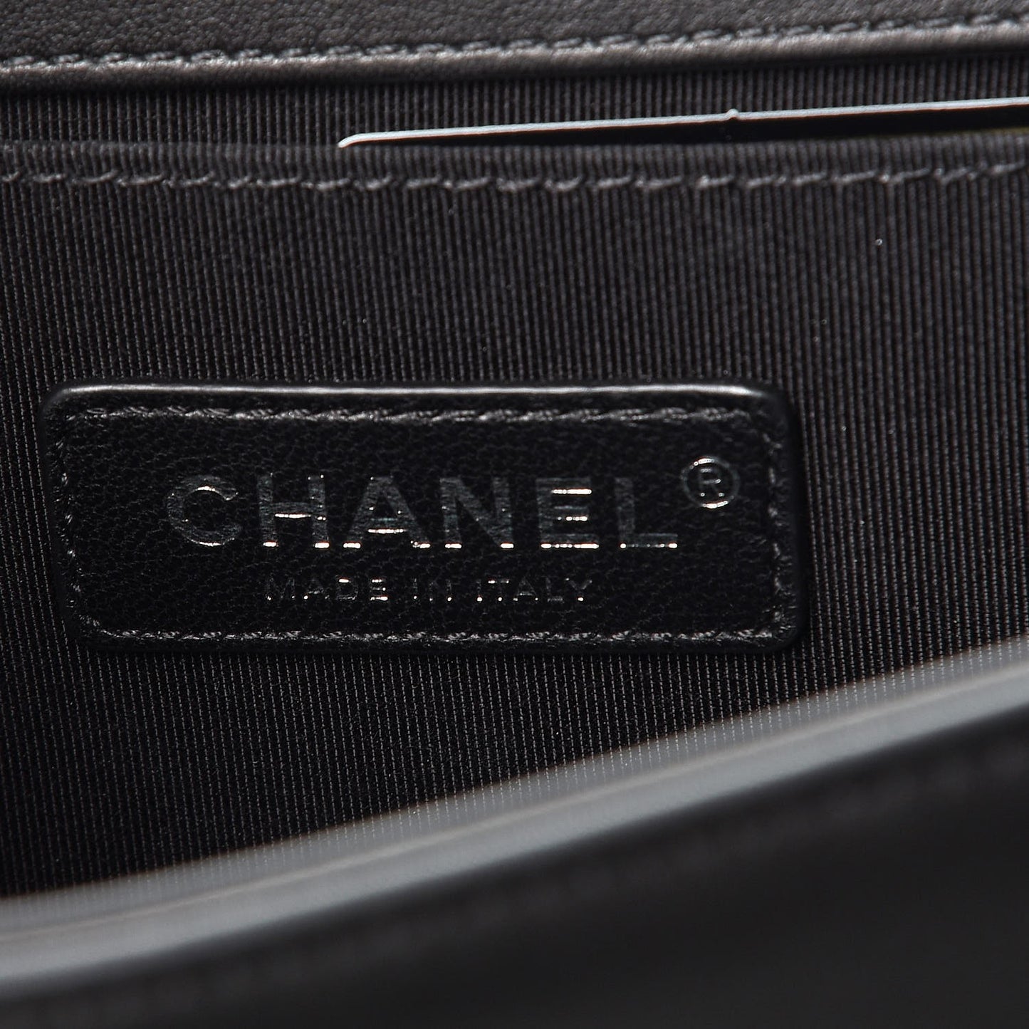 Calfskin Quilted Medium Boy Flap Black