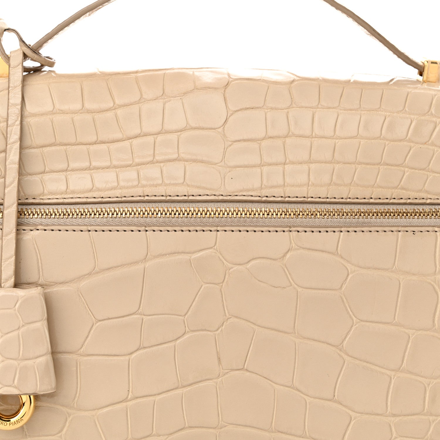 Loro Piana Alligator Extra Bag L27 Beige 7 of 13