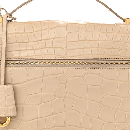 Loro Piana Alligator Extra Bag L27 Beige 7 of 13